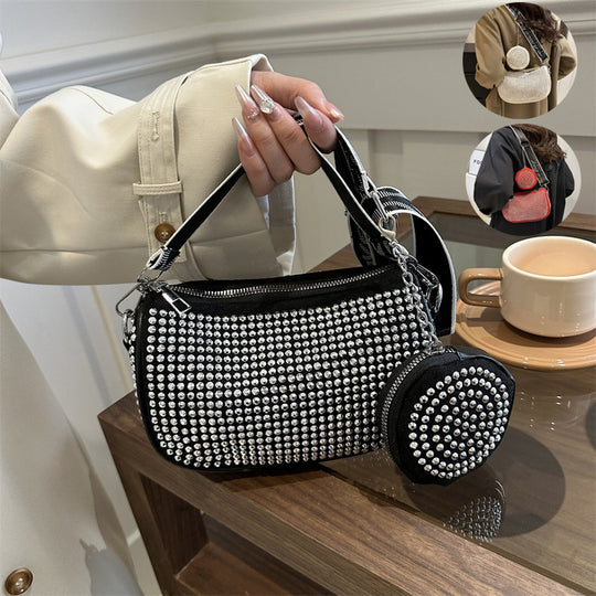 ShopBAM — Rhinestone Embellished Shoulder Bag — Women&