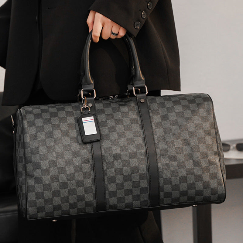 Plaid Travel Handbag