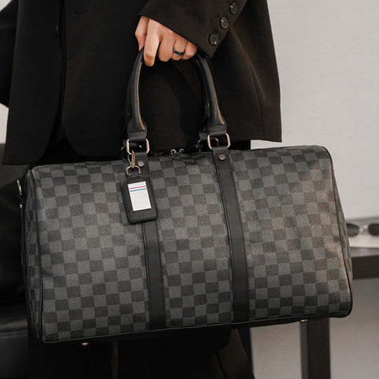 Plaid Travel Handbag