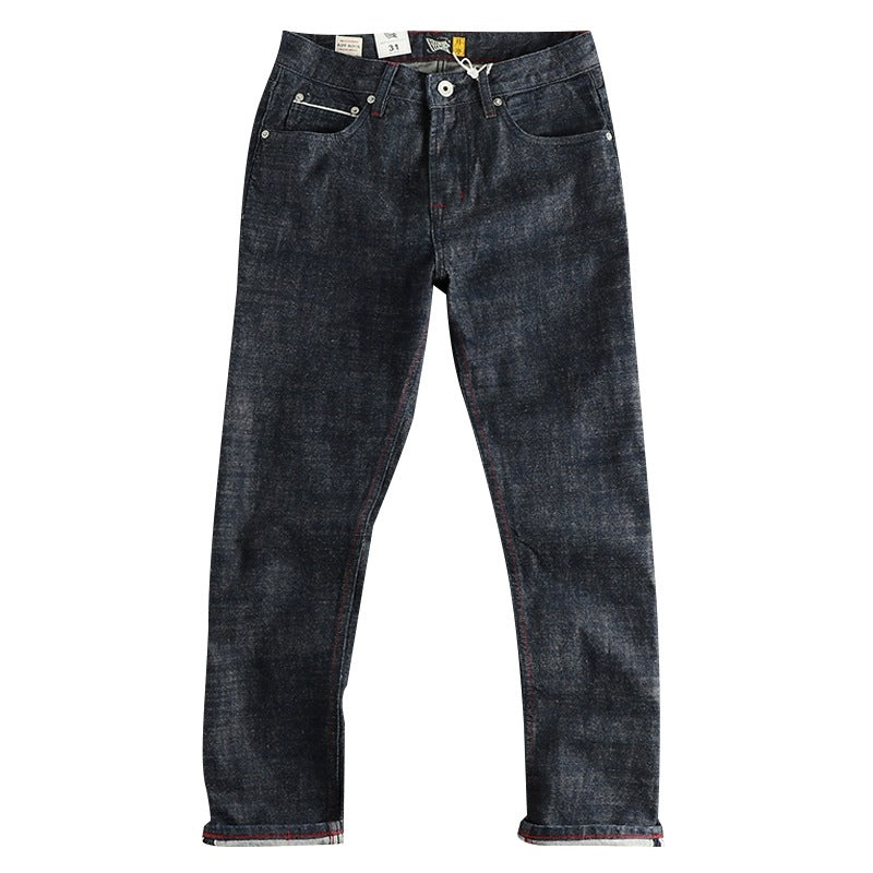 Heavy 14oz Bamboo High-Cotton American Retro Denim — Classic Blue