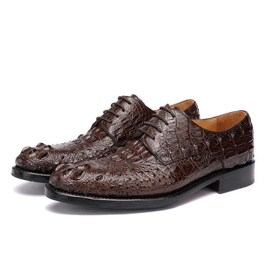 Handmade Crocodile Leather Formal Shoes — Men&