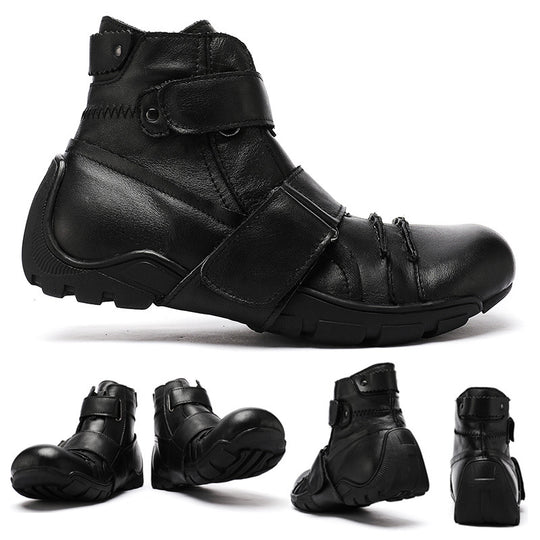 Western Cowboy Handmade Leather Martin Boots — Men&