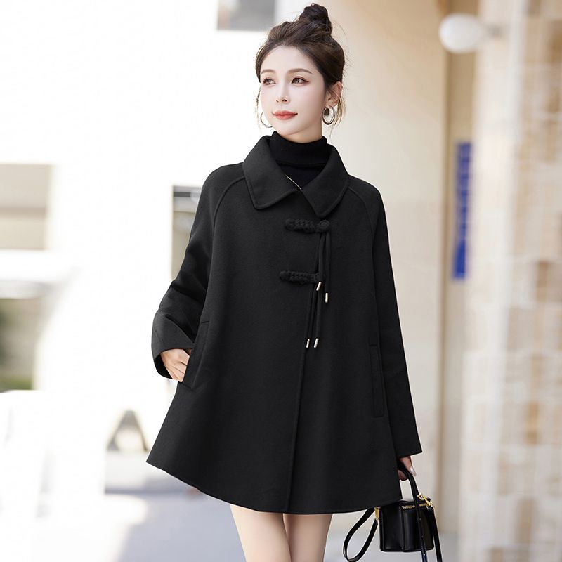 Retro Loose Woolen Coat Women's