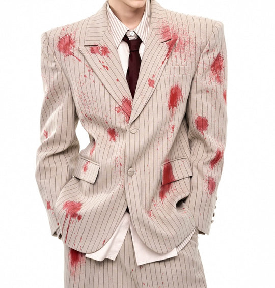 Artistic Single-Breasted Suit — Men&