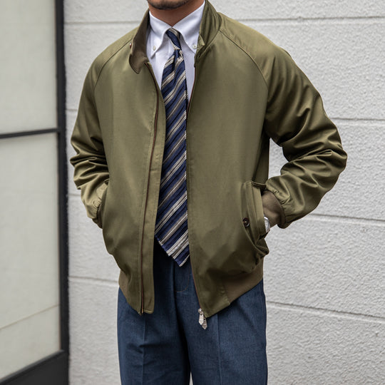 Vintage Stand-Up Collar Jacket — Men&