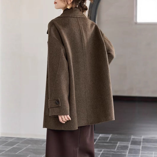 Long Double-Faced Wool Coat — Old Money