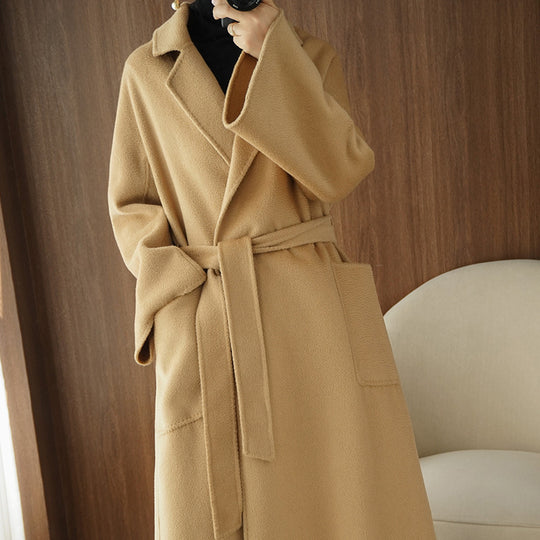 Reversible Cashmere Coat — Mid-Length