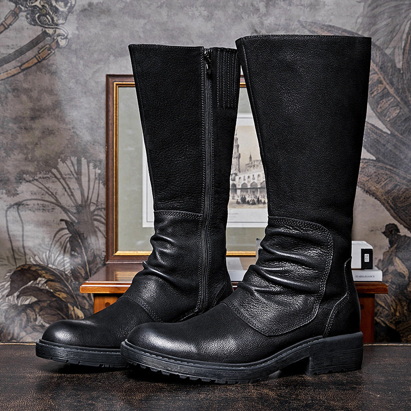 ShopBAM — Platform High-Top Zip Boots — Men's