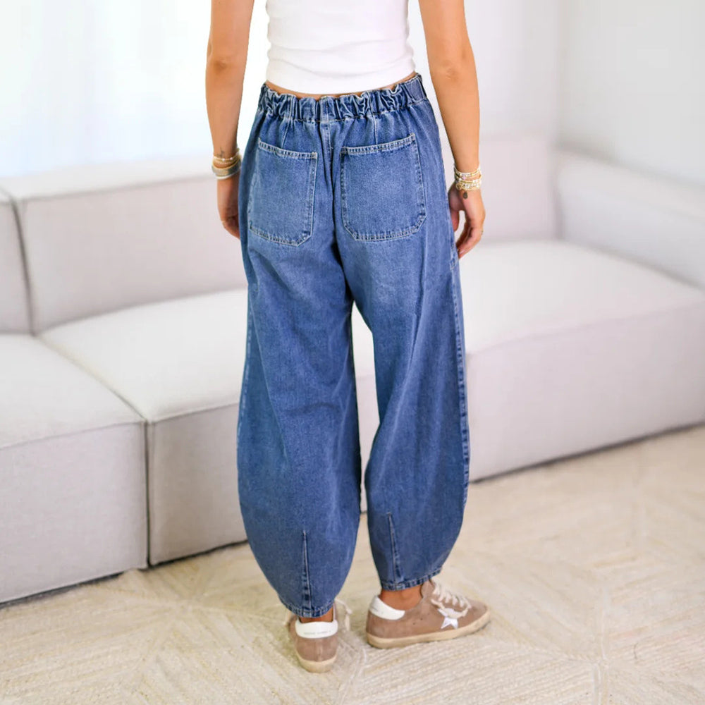 Lace-Up Pocket Jeans — Women&