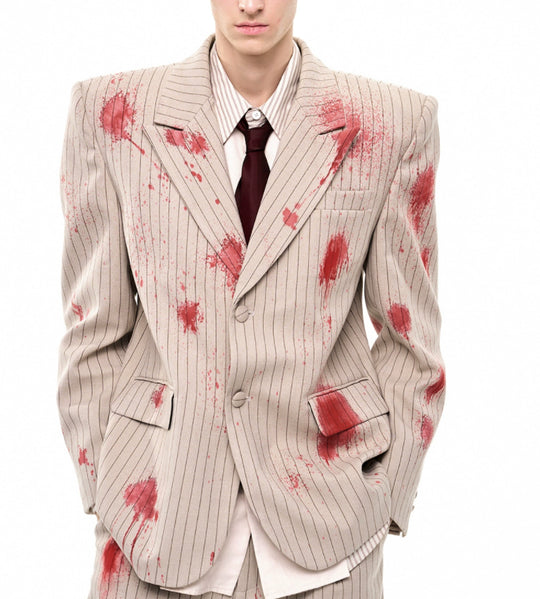 Artistic Single-Breasted Suit — Men&