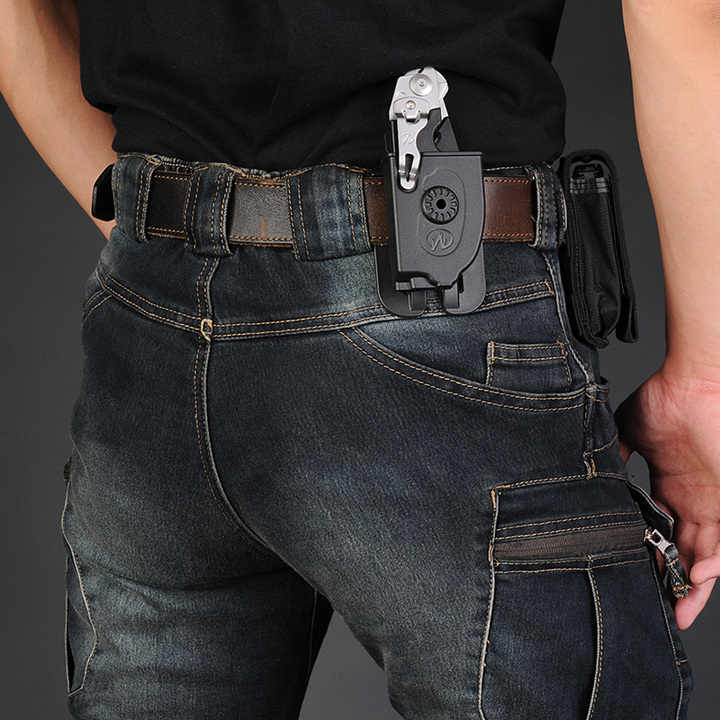 Tactical Straight-Leg Training Denim — Military Grey