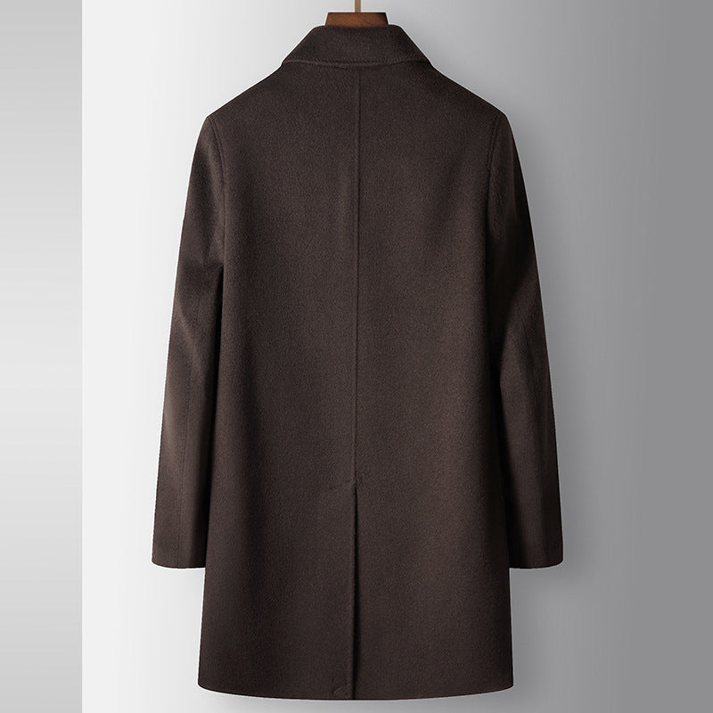 Wool Blend Down Coat — Unisex
