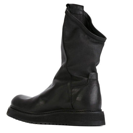 Velvet High-Top Retro Casual Leather Shoes — Men&
