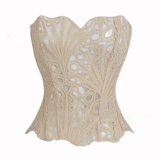 Lace Hollow-Out Corset Top — Women&