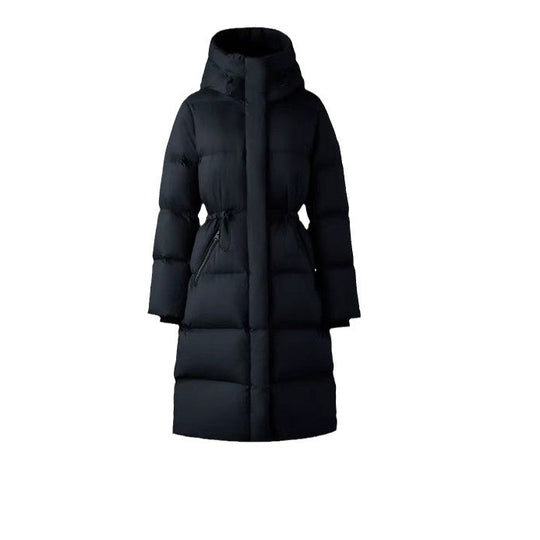 Hooded Casual Long Down Jacket