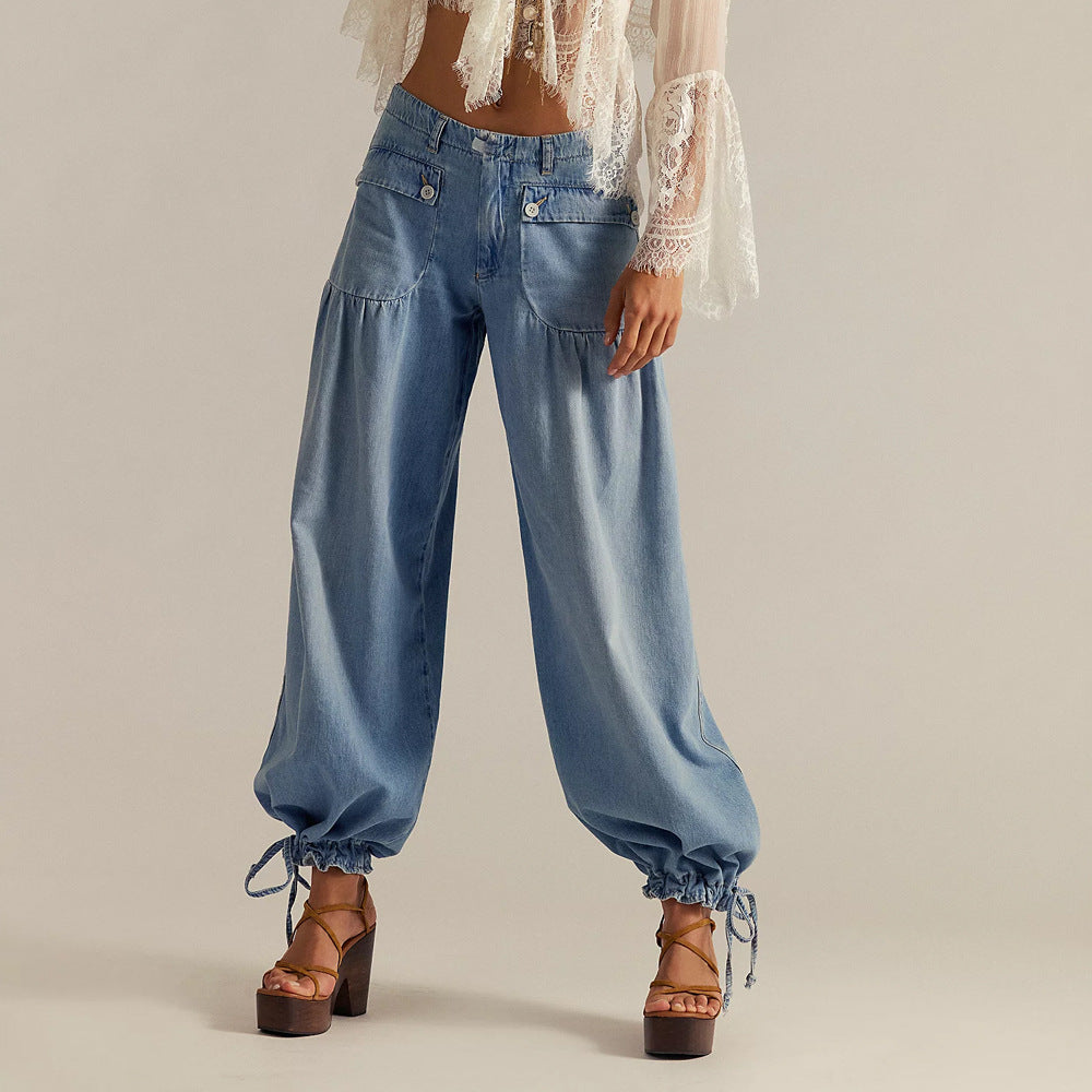 ShopBAM — Casual Loose Mid-Waist Straight Jeans — Women's