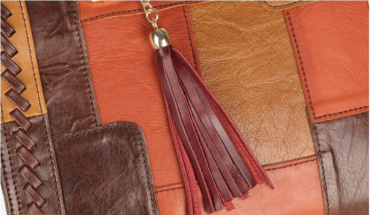 Geometric Pattern Messenger Bag