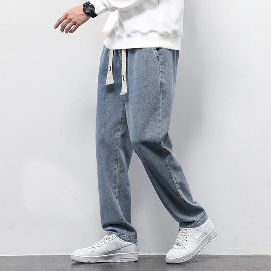 Summer Loose Wide-Leg Jeans — Men&