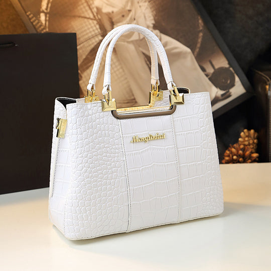 Printed Leather Handbag — Women&
