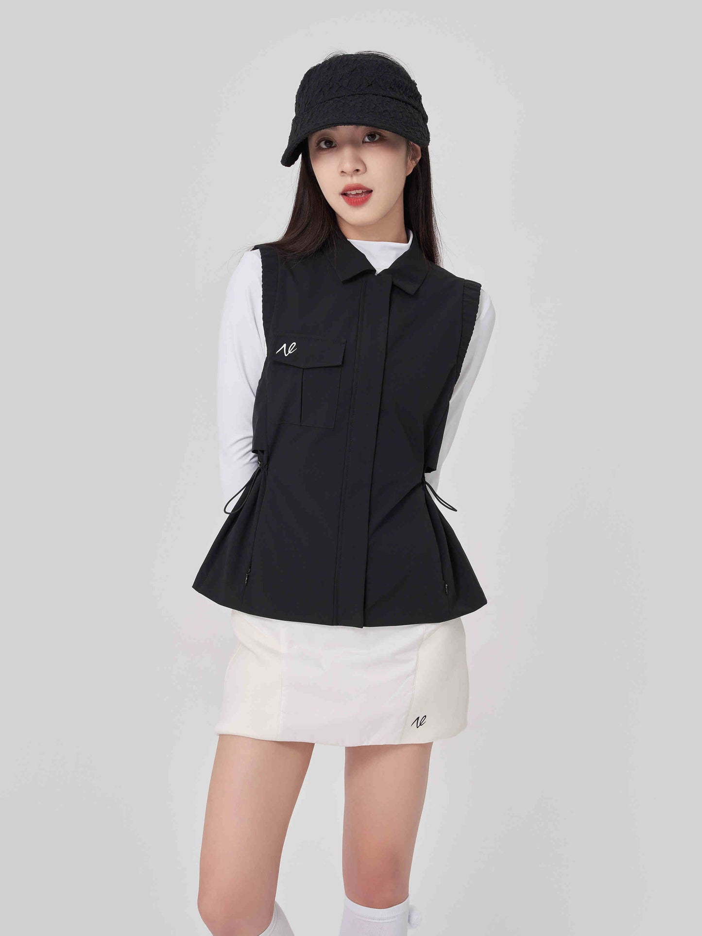 Asian Themed Simple Waist Trimming Fashion Coat