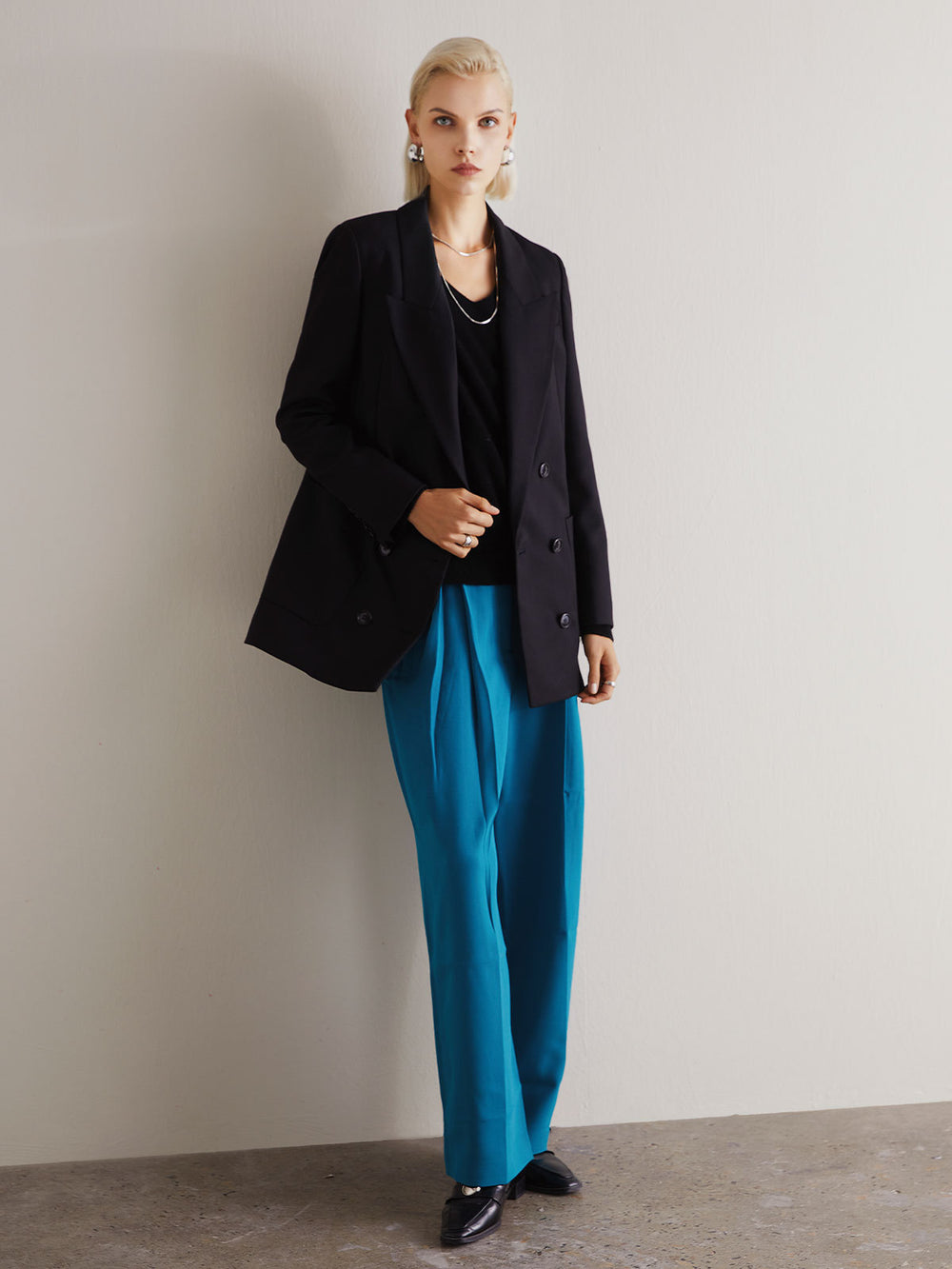 Tailored Wool Blazer — Women's