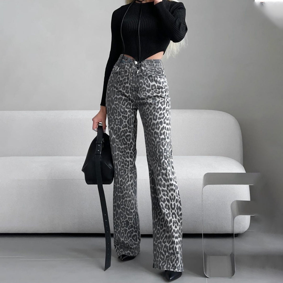 ShopBAM — Leopard Print Skinny Jeans — Women's