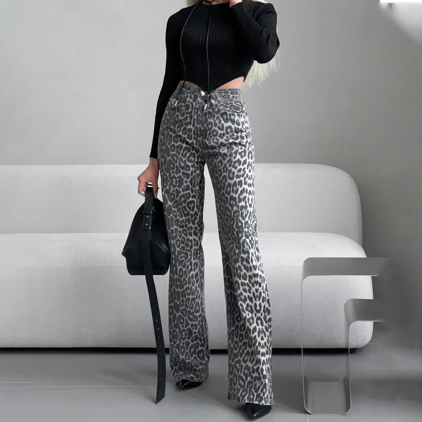 ShopBAM — Leopard Print Skinny Jeans — Women's