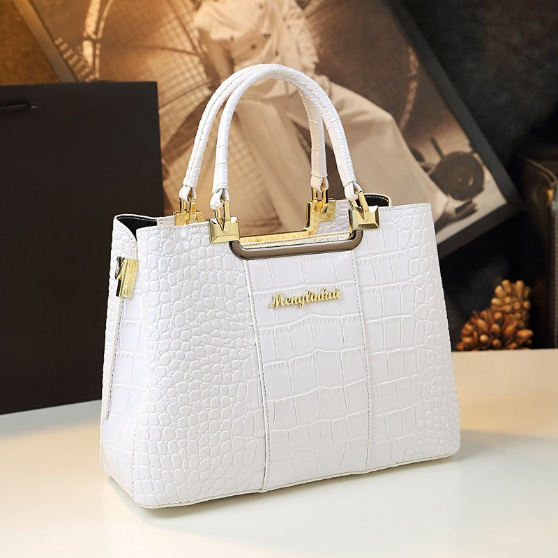 Printed Leather Handbag — Women&