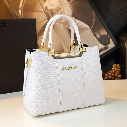Printed Leather Handbag — Women&
