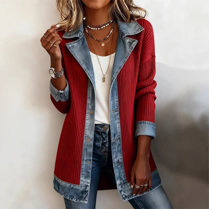 Denim Patchwork Jacket — Women&
