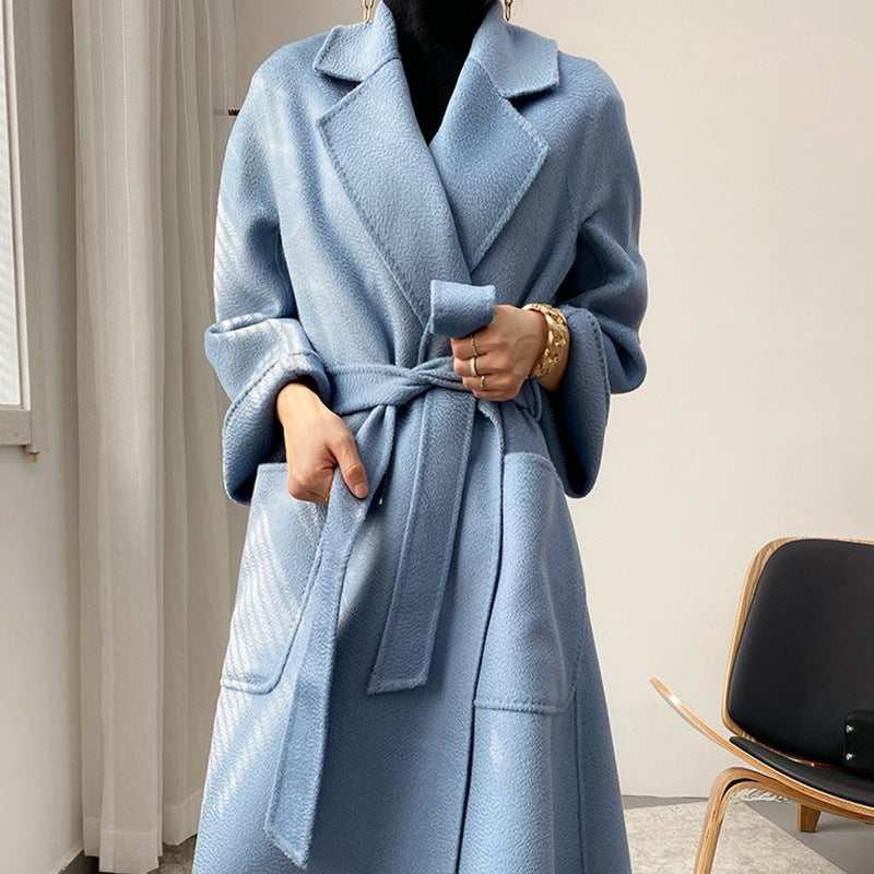 Reversible Cashmere Coat — Mid-Length