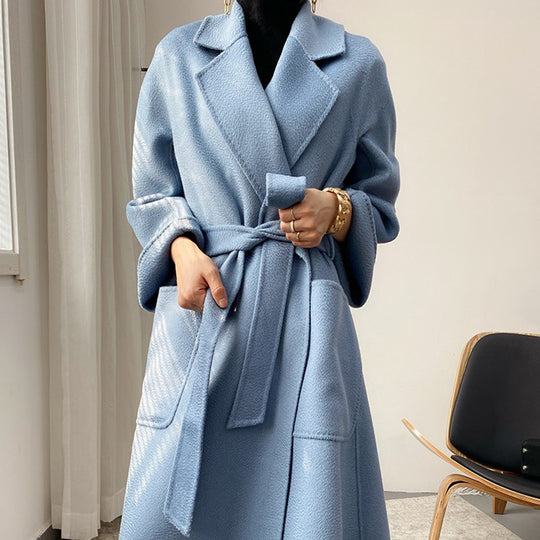 Reversible Cashmere Coat — Mid-Length