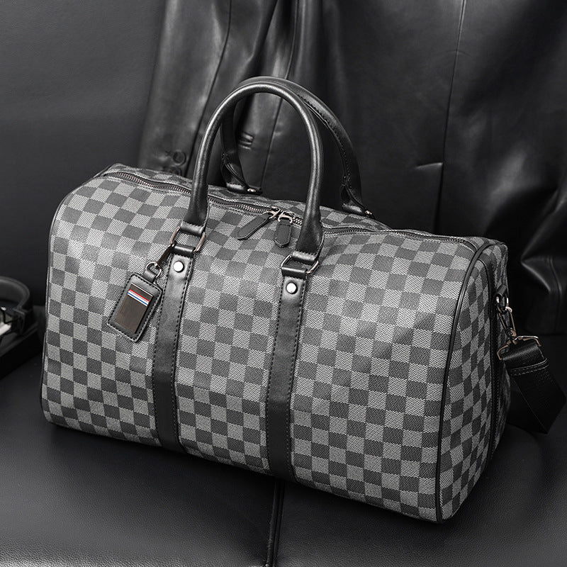 Plaid Travel Handbag
