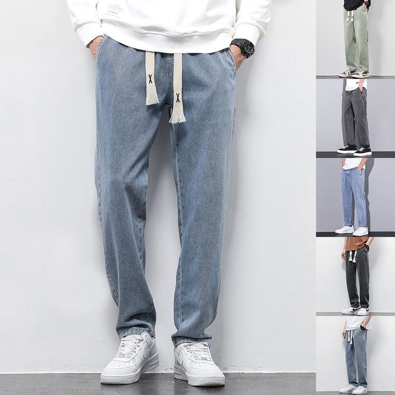 ShopBAM — Summer Loose Wide-Leg Jeans — Men's
