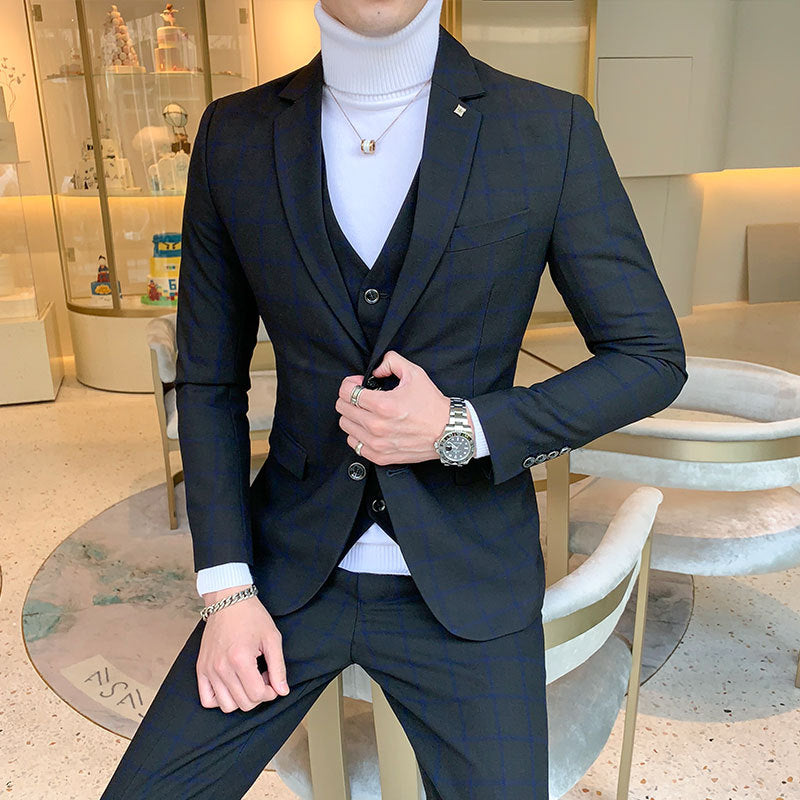 ShopBAM — Striped Three-Piece Suit Set — Men's