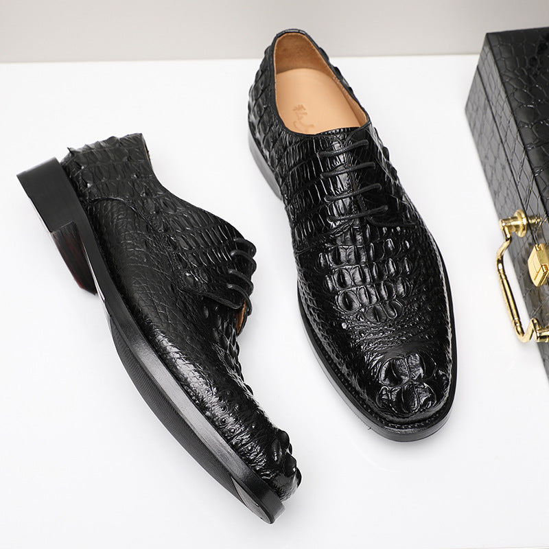 Handmade Crocodile Leather Formal Shoes — Men&