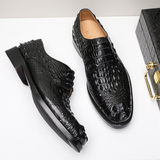 Handmade Crocodile Leather Formal Shoes — Men&