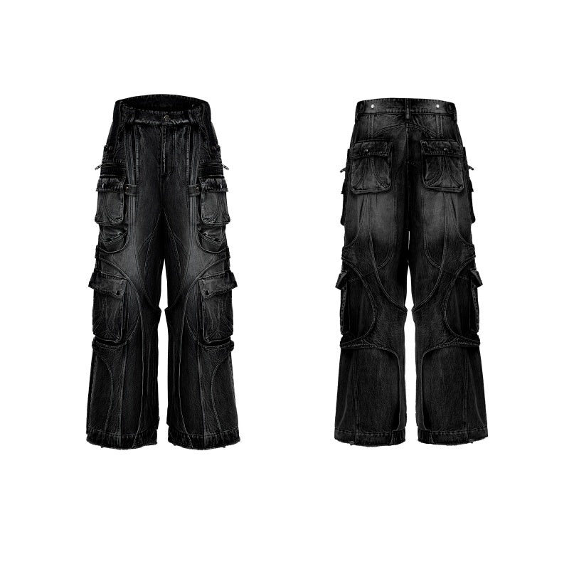 Vintage Wash Wide-Leg Jeans — Women&
