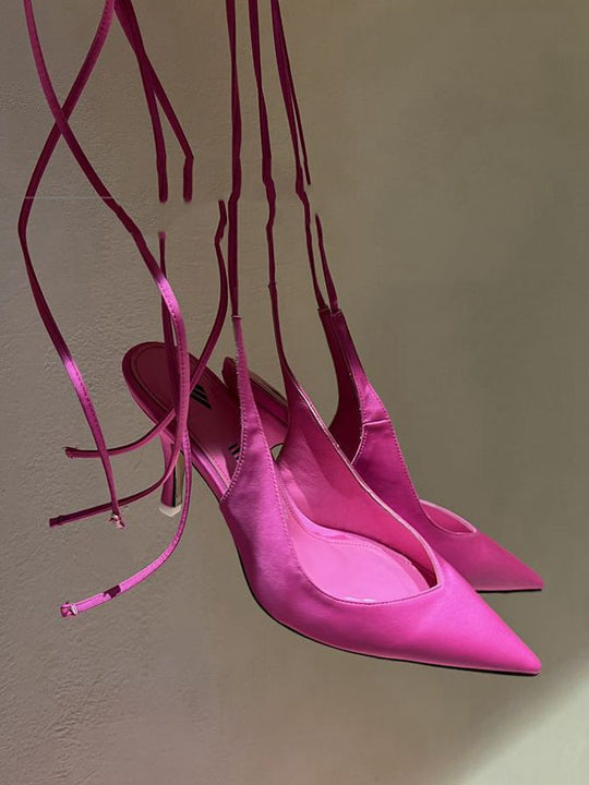 Pointed Ankle Strap High Heel Sandals — Women&