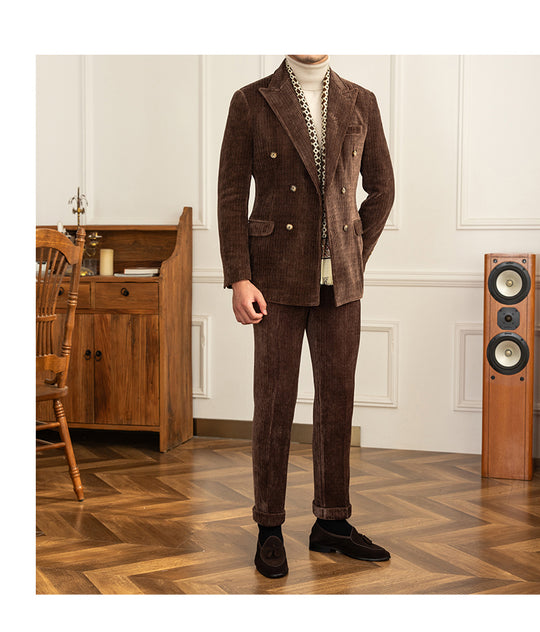 Double-Breasted Suit Set — Men&
