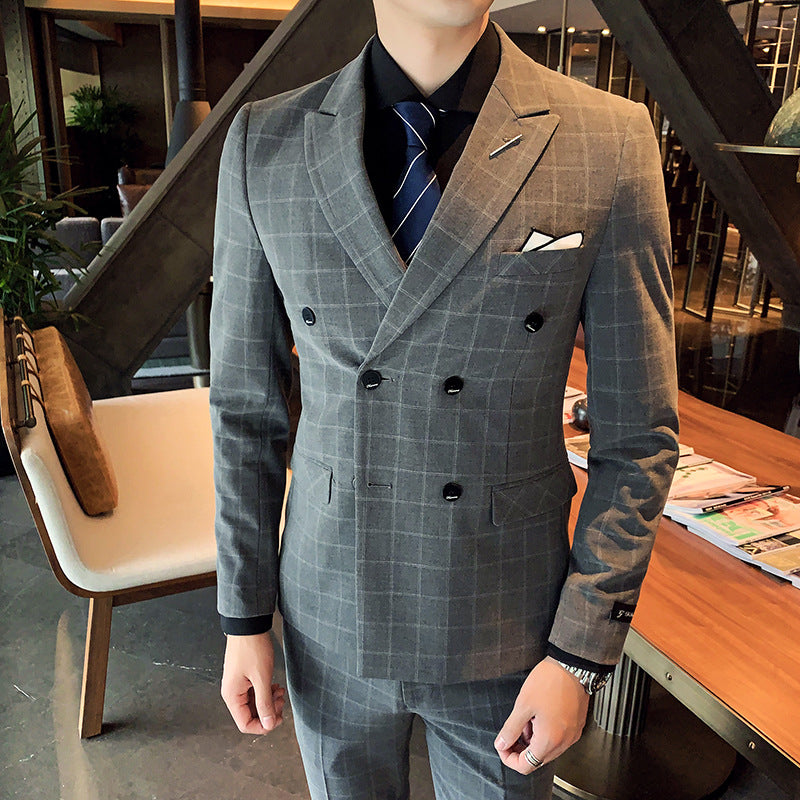 Casual Business Three-Piece Slim Suit — Men&
