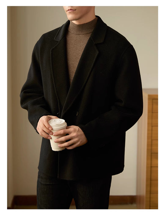 Double-Sided Wool Coat — Men&