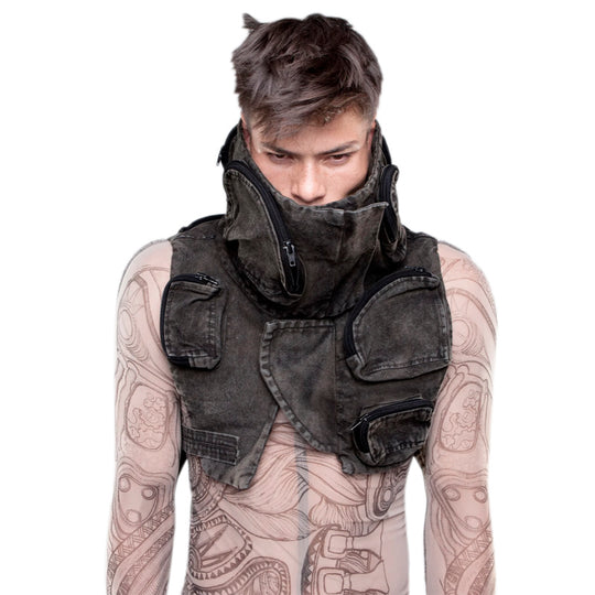 Asymmetrical Pocket Tooling Vest — Men&