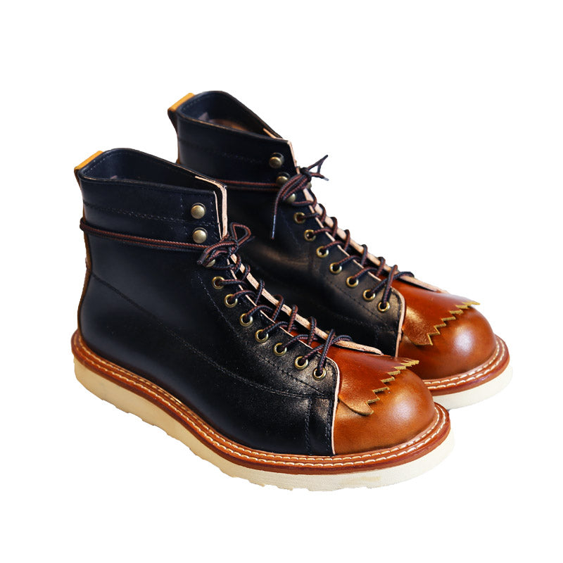 American Retro Thick-Sole High-Top Casual Boots — Men&