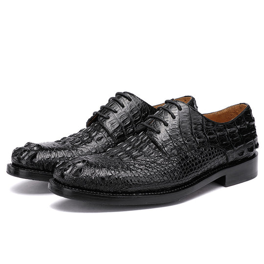 Handmade Crocodile Leather Formal Shoes — Men&