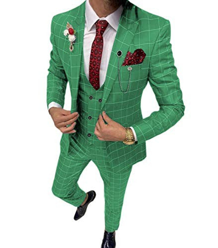 Lattice Three-Piece Suit — Men&