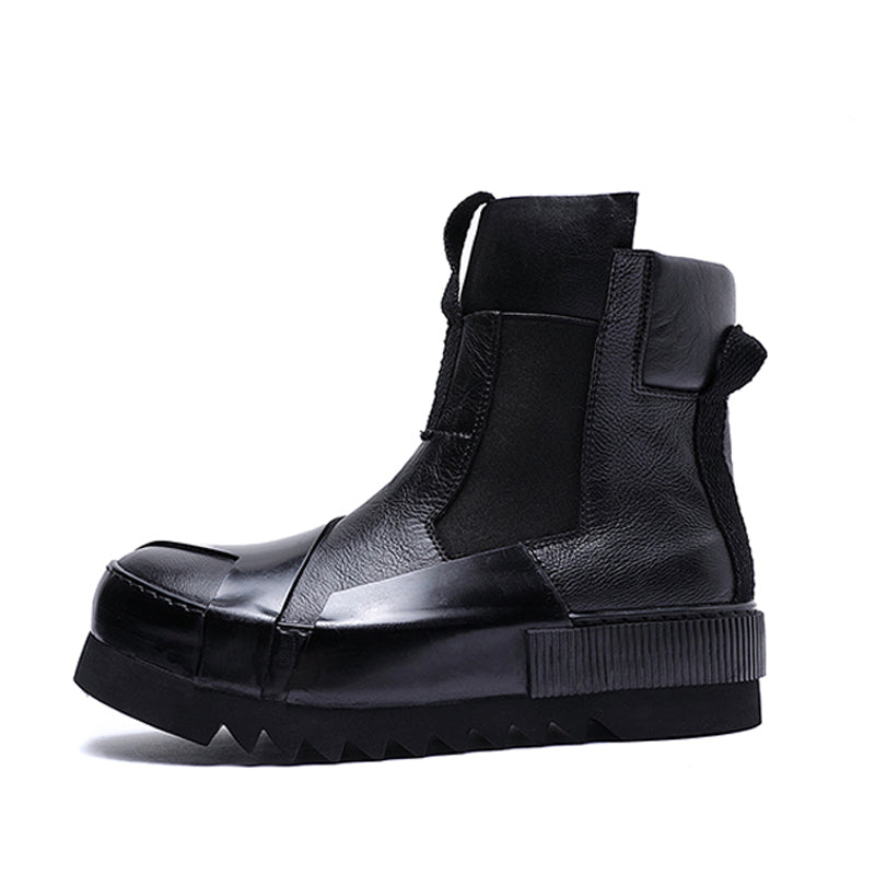 Handmade Retro Thick-Soled Casual Shoes — Men's