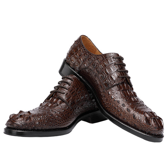 Handmade Crocodile Leather Formal Shoes — Men&