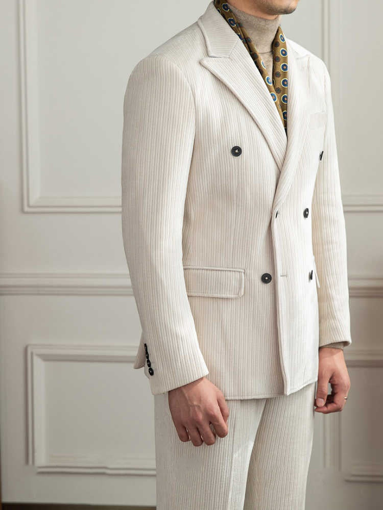 Double-Breasted Suit Set — Men&