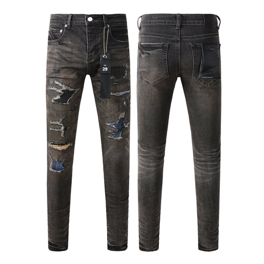 ShopBAM — High Street Slim-Fit Thermal Denim — Classic Blue